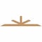 Ekena Millwork Saratoga Timber Gable Bracket, Western Red Cedar, 108"W x 27"H x 5 1/2"D x 5 1/2"F, 6/12 Pitch GBW108X27X0606SAR00SWR - alternate 1